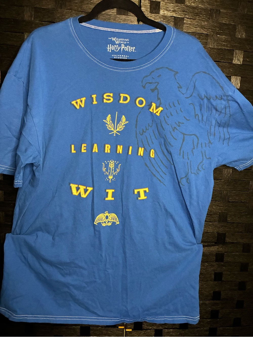 Harry Potter Ravenclaw Blue Graphic Tee - Wisdom Learning Wit